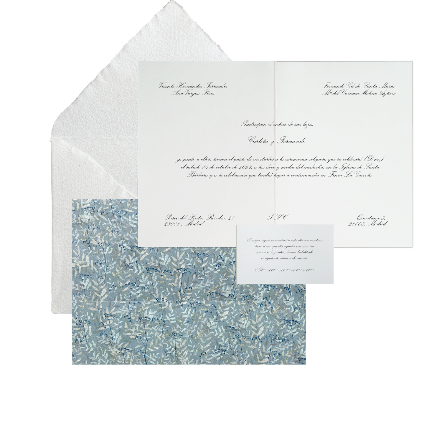 Invitación Carpeta NORMANDIE OSCURO