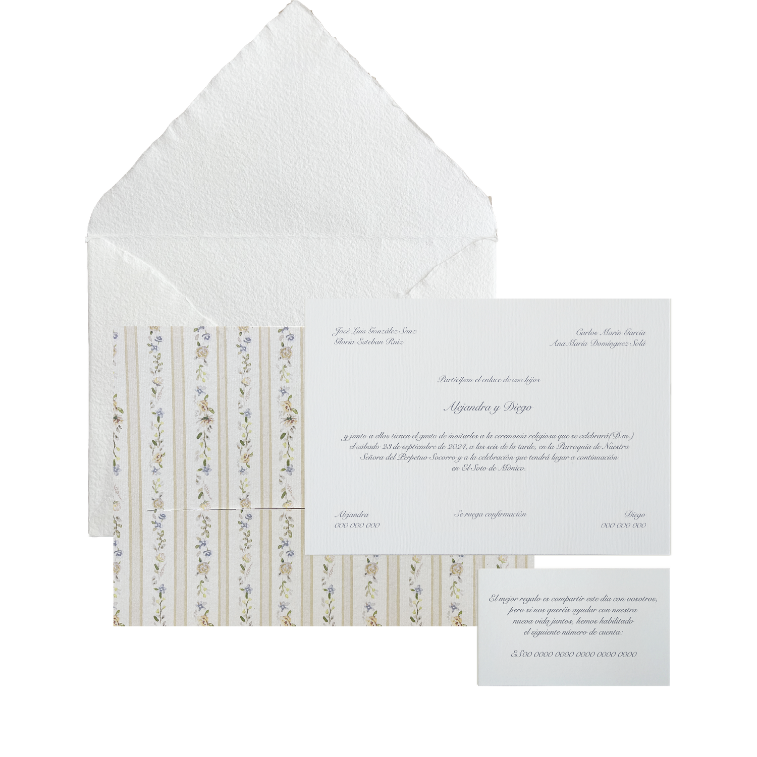 Invitación Carpeta PROVENZA BEIGE