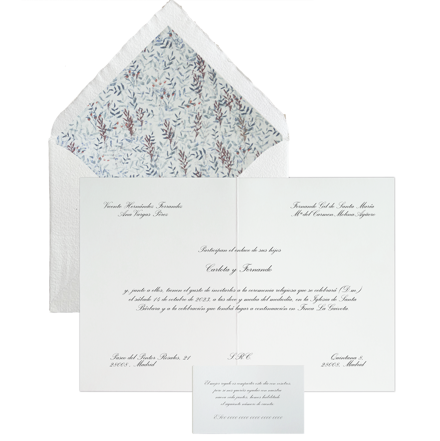 Invitación Pattern ALPES FRÍO