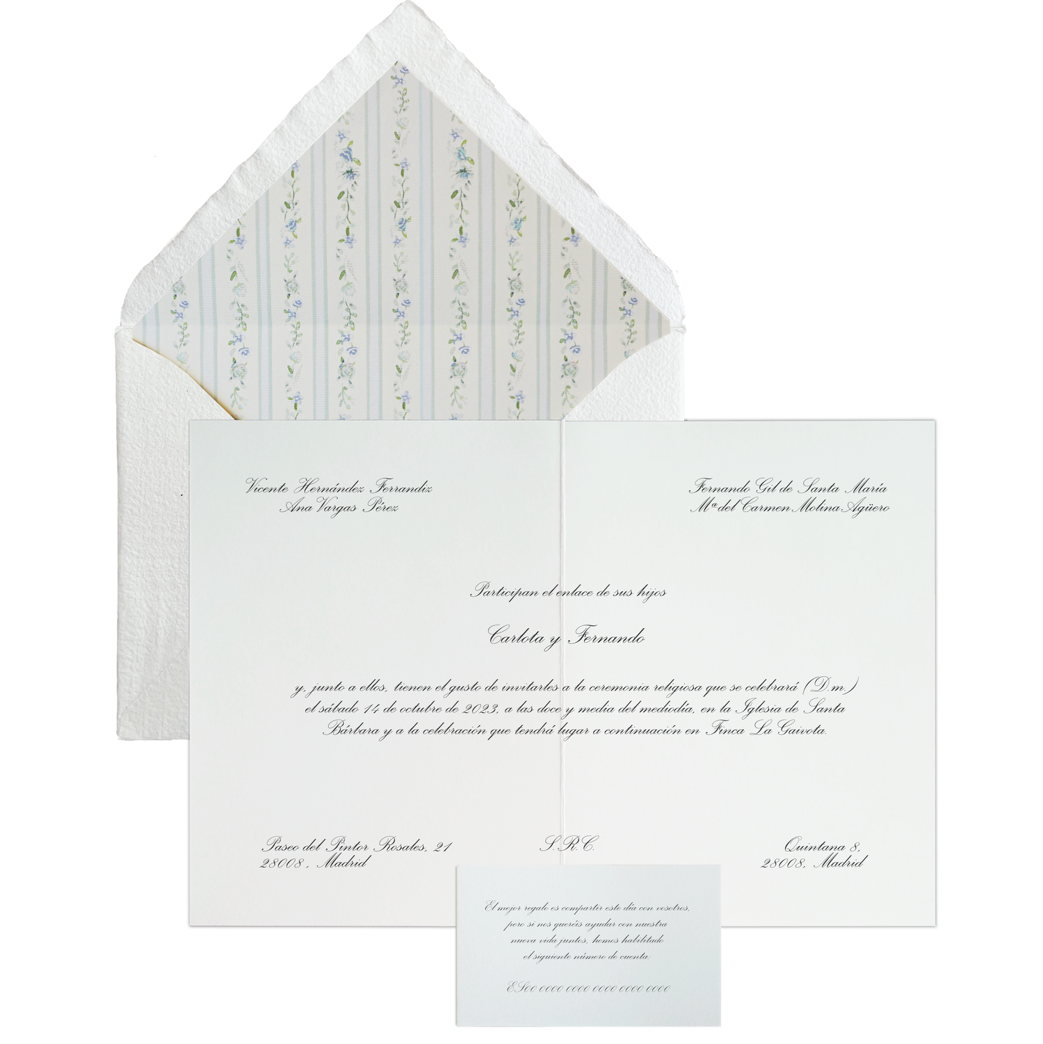 Invitación Pattern PROVENZA AZUL