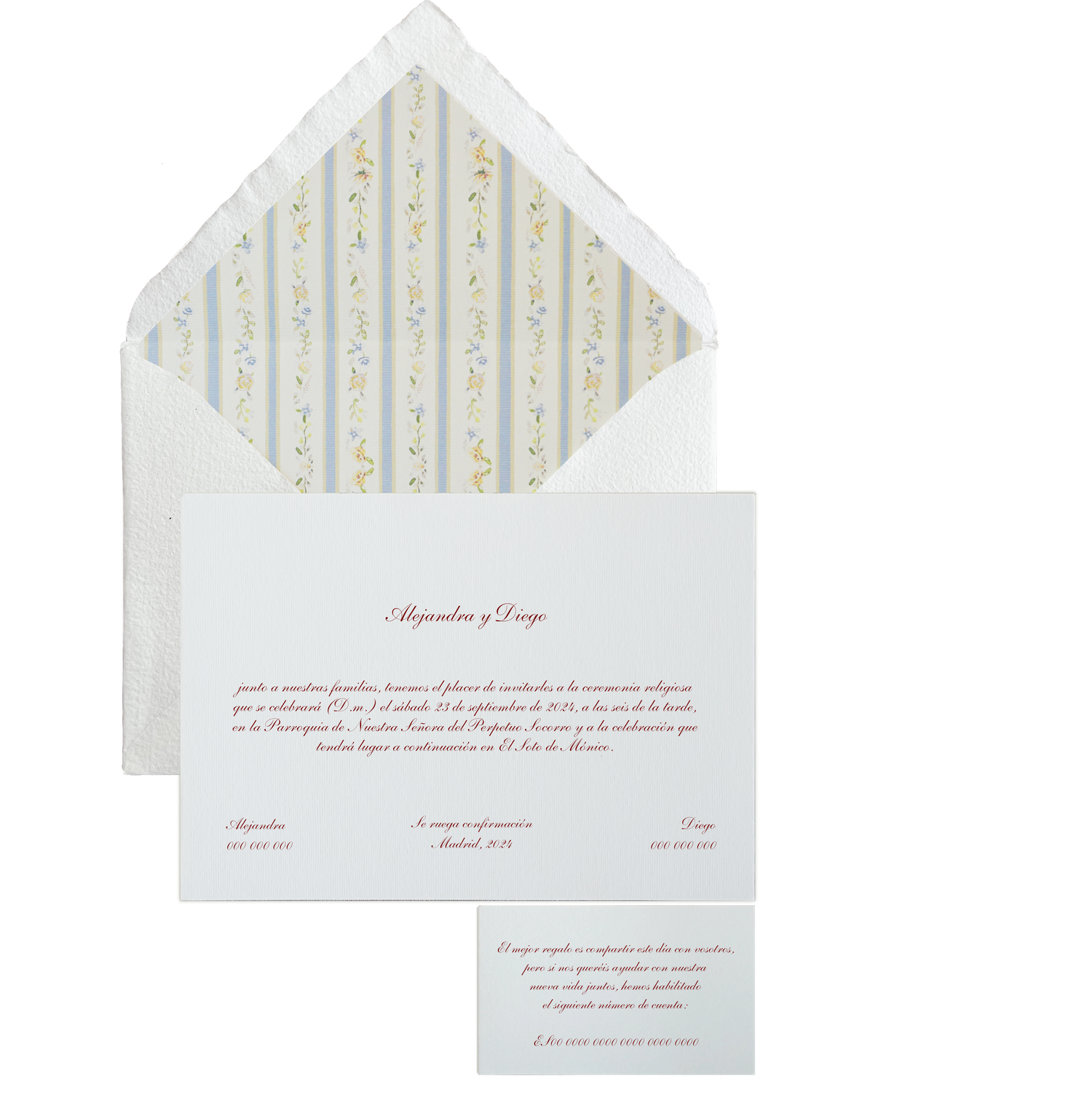 Invitación Pattern PROVENZA AZUL