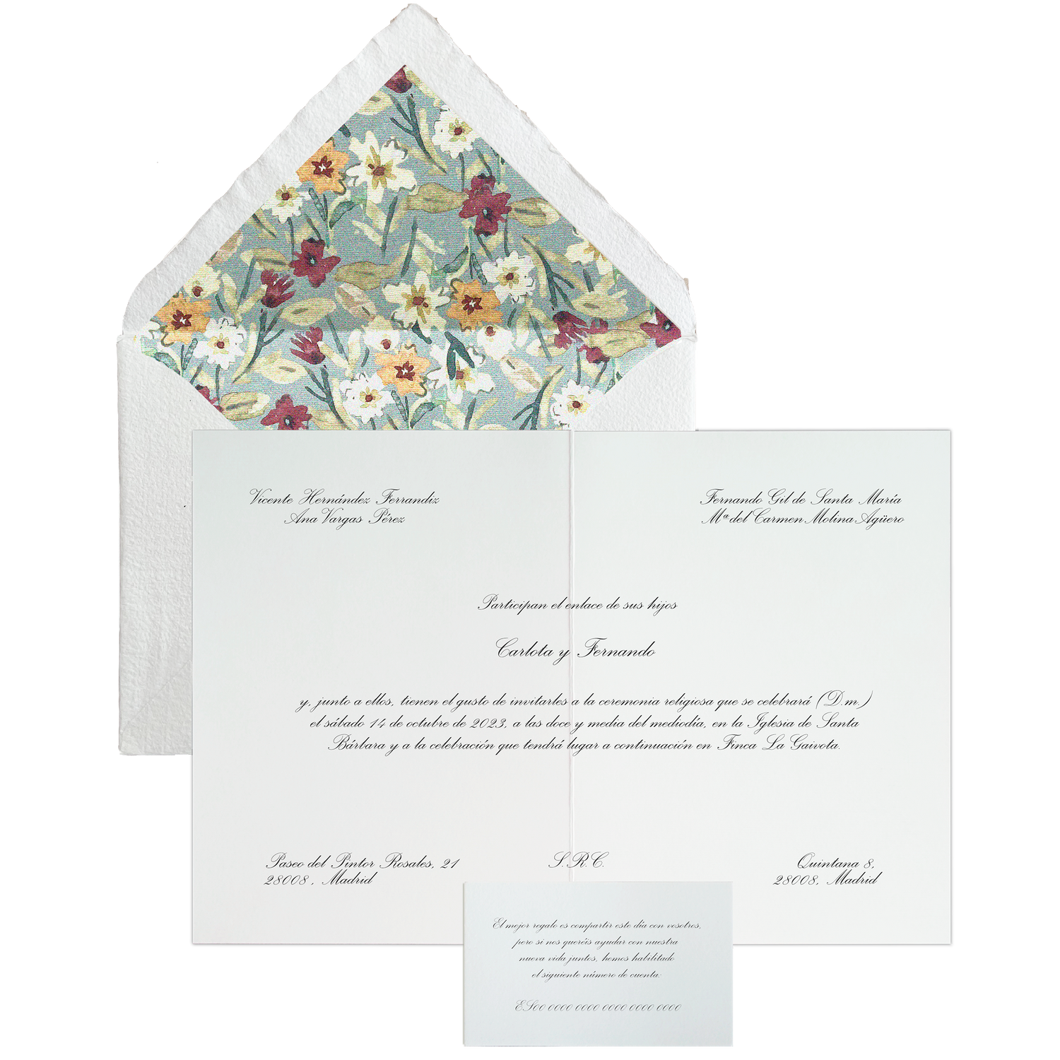Invitación Pattern SINTRA azul