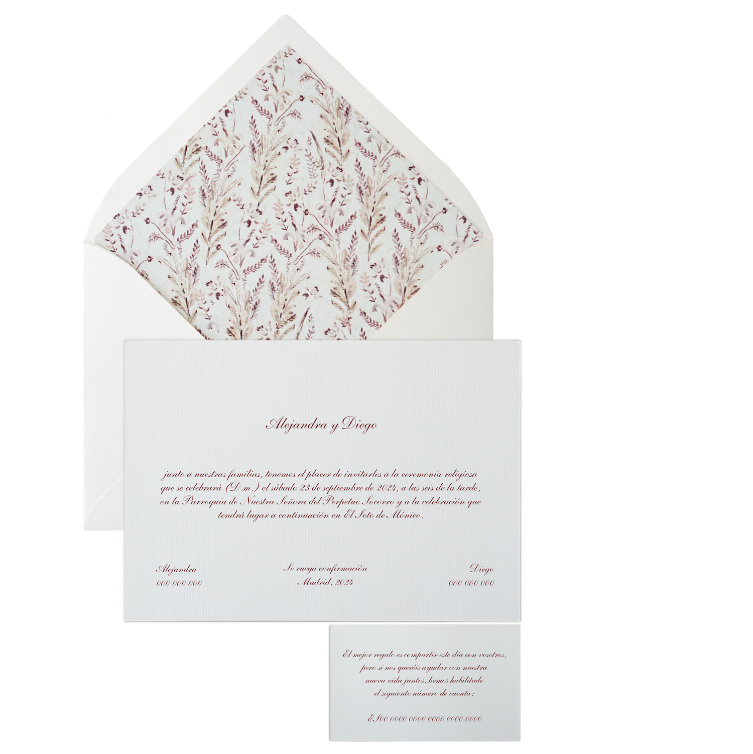 Invitación Pattern BOSQUE OTOÑO