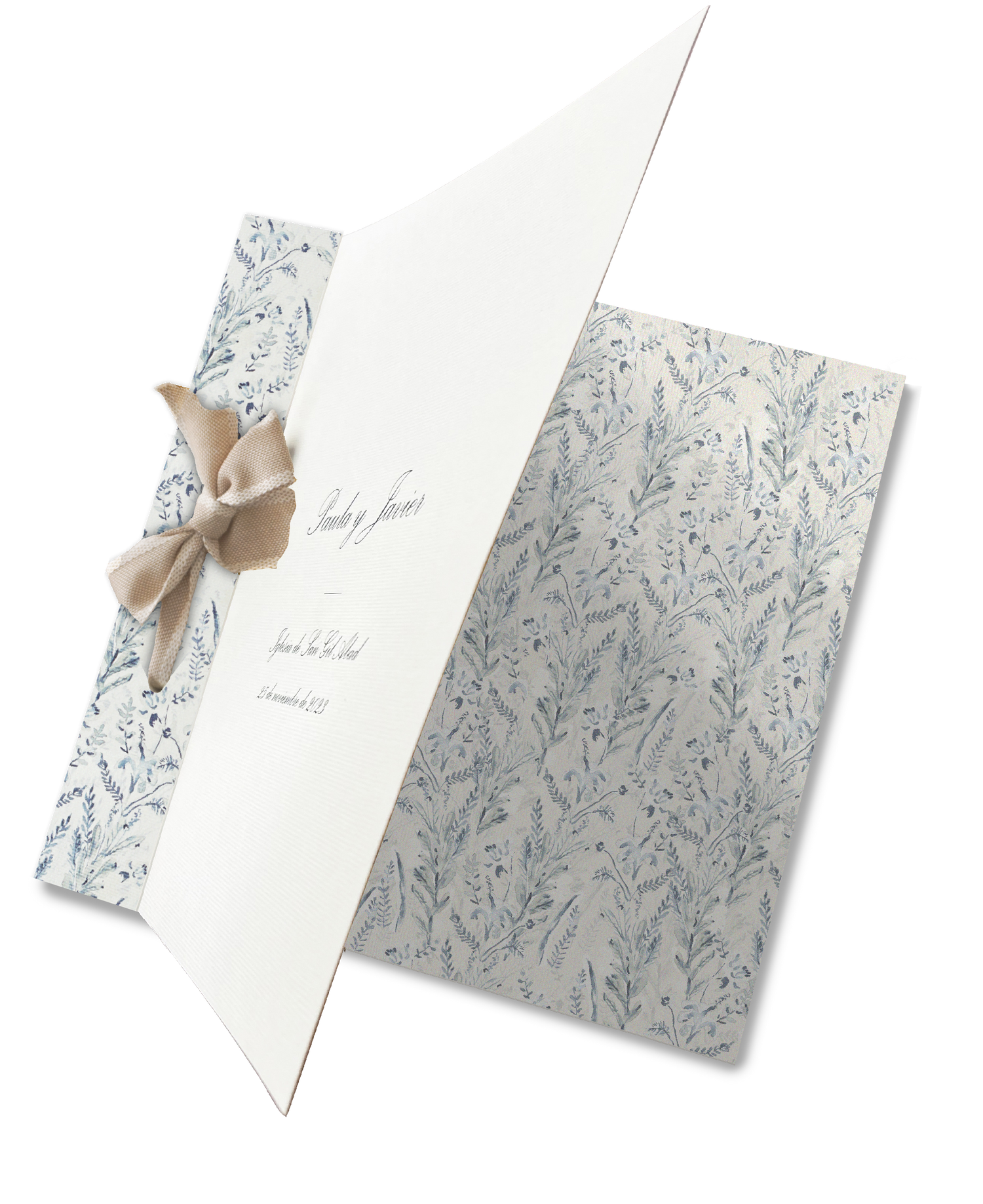 Libro de firmas Pattern BOSQUE AZUL