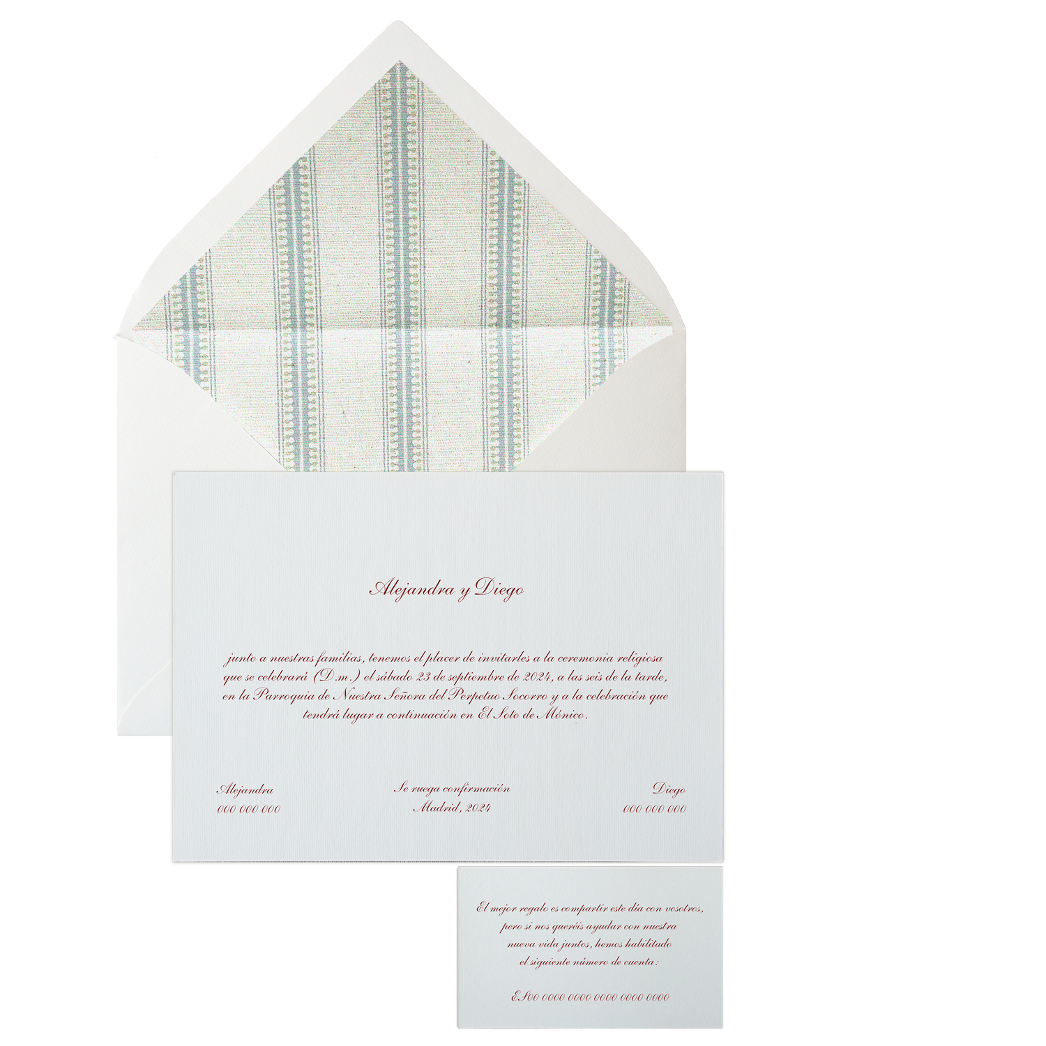 Invitación Pattern FEZ azul