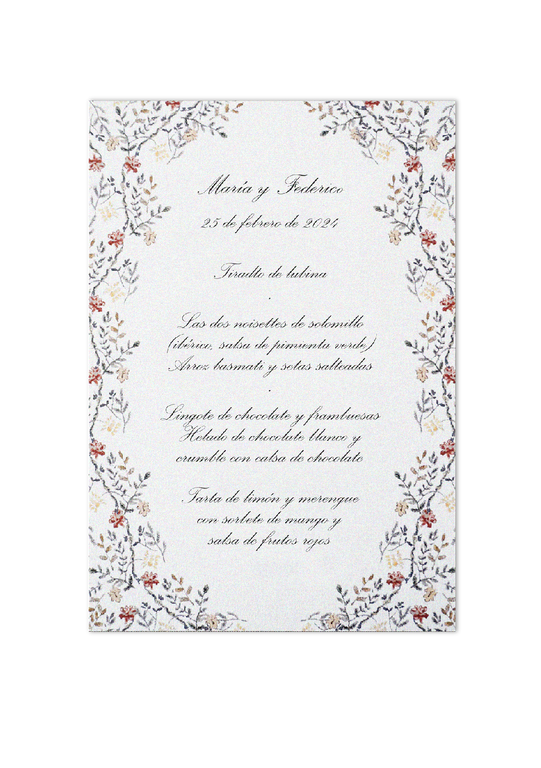 Minuta Pattern Inglés