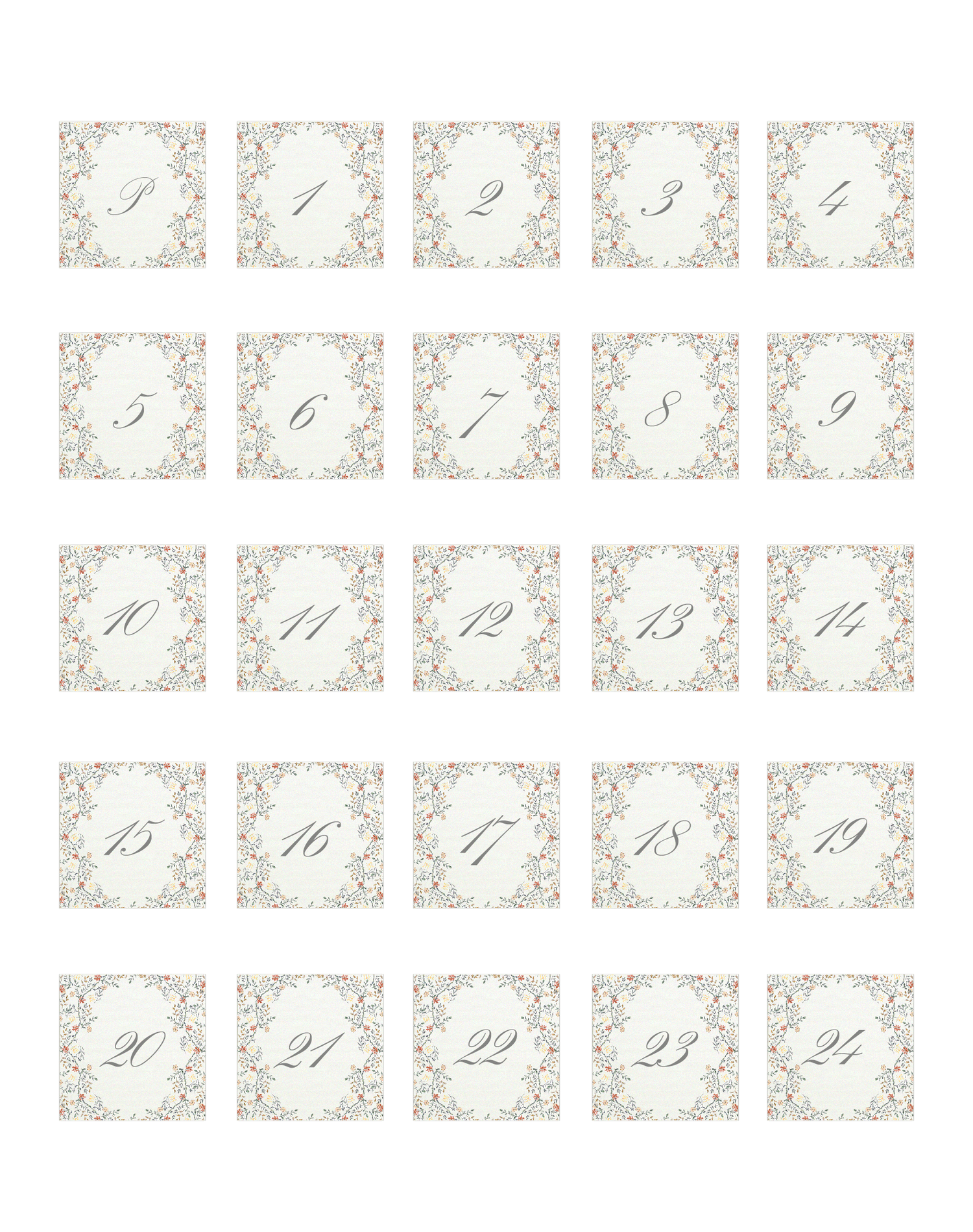 Mesero Pattern Inglés