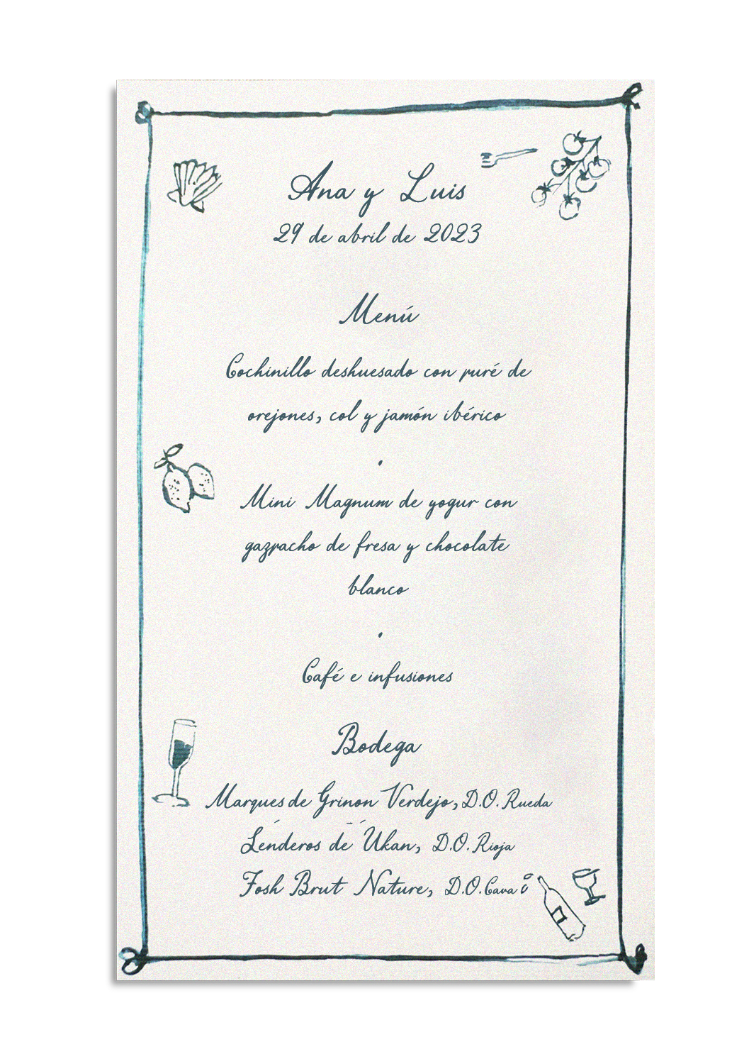 Minuta Pattern Marco Azul