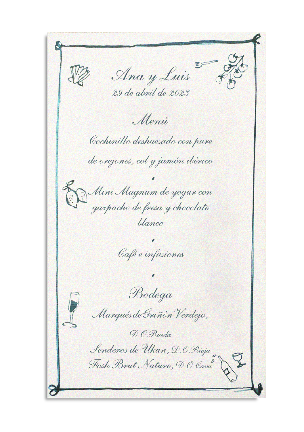 Minuta Pattern Marco Azul