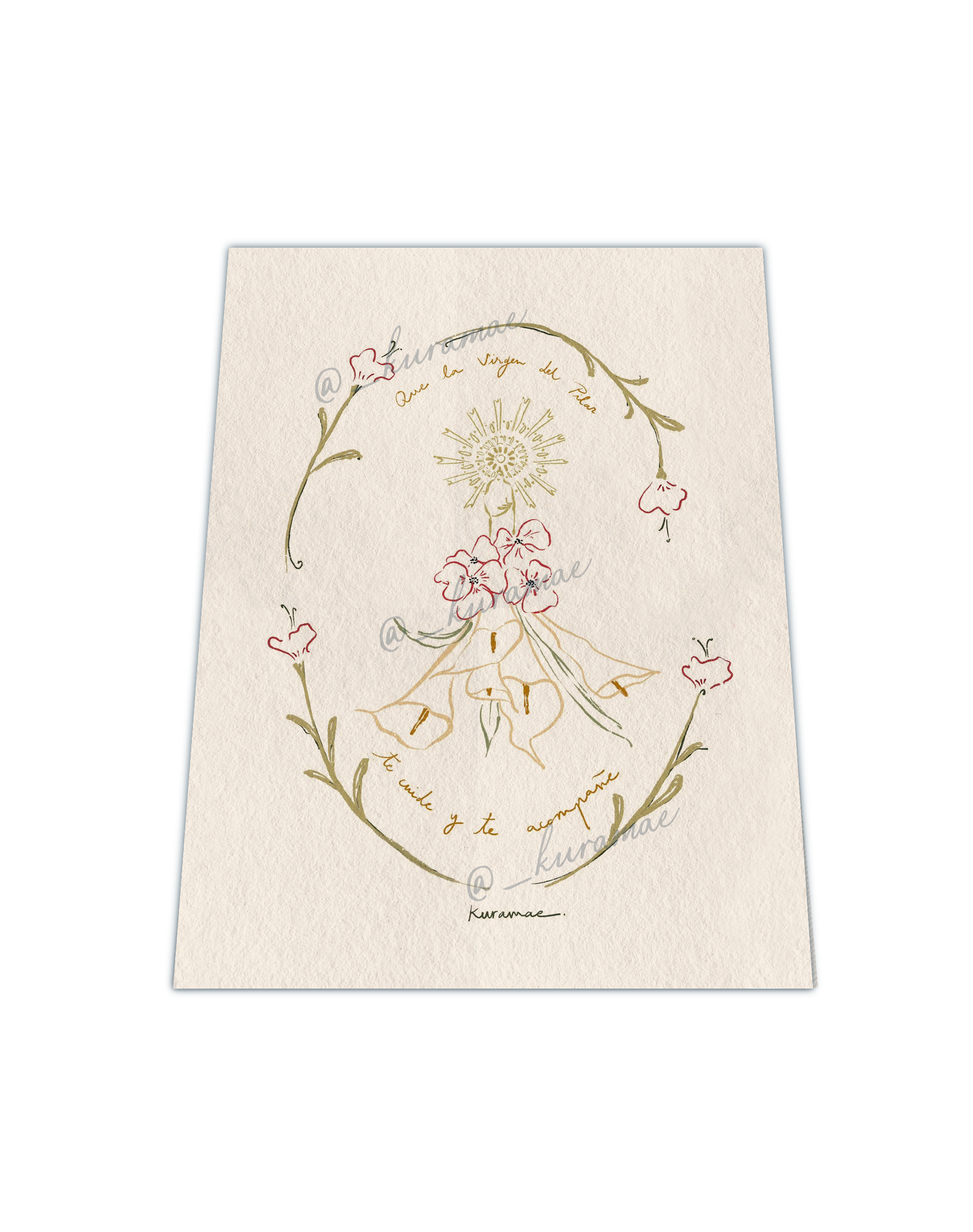 Lámina Ofrenda Virgen del Pilar 2025