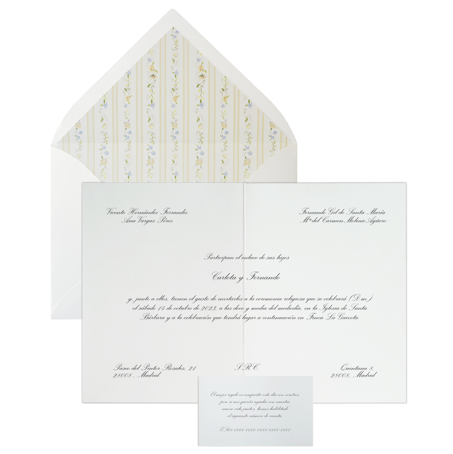 Invitación Pattern PROVENZA BEIGE