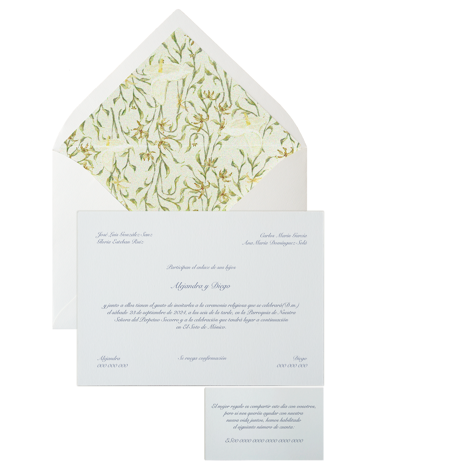 Invitación Pattern PUGLIA naranja