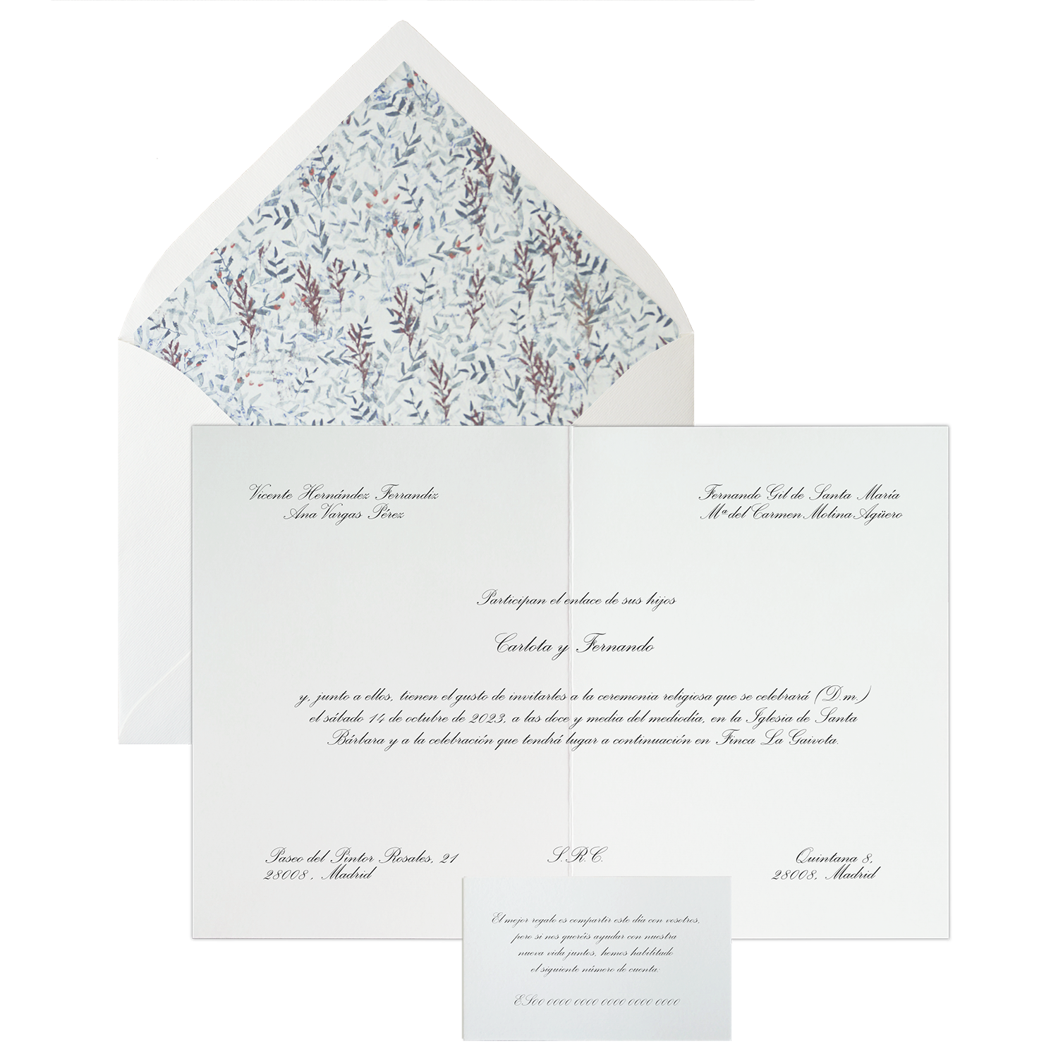 Invitación Pattern ALPES FRÍO