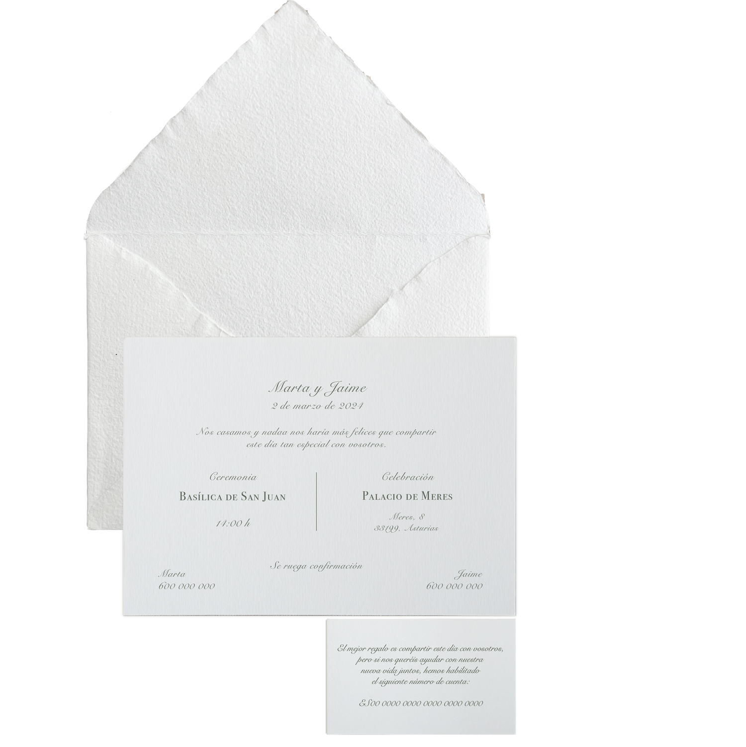 Invitación Artesano sin forro