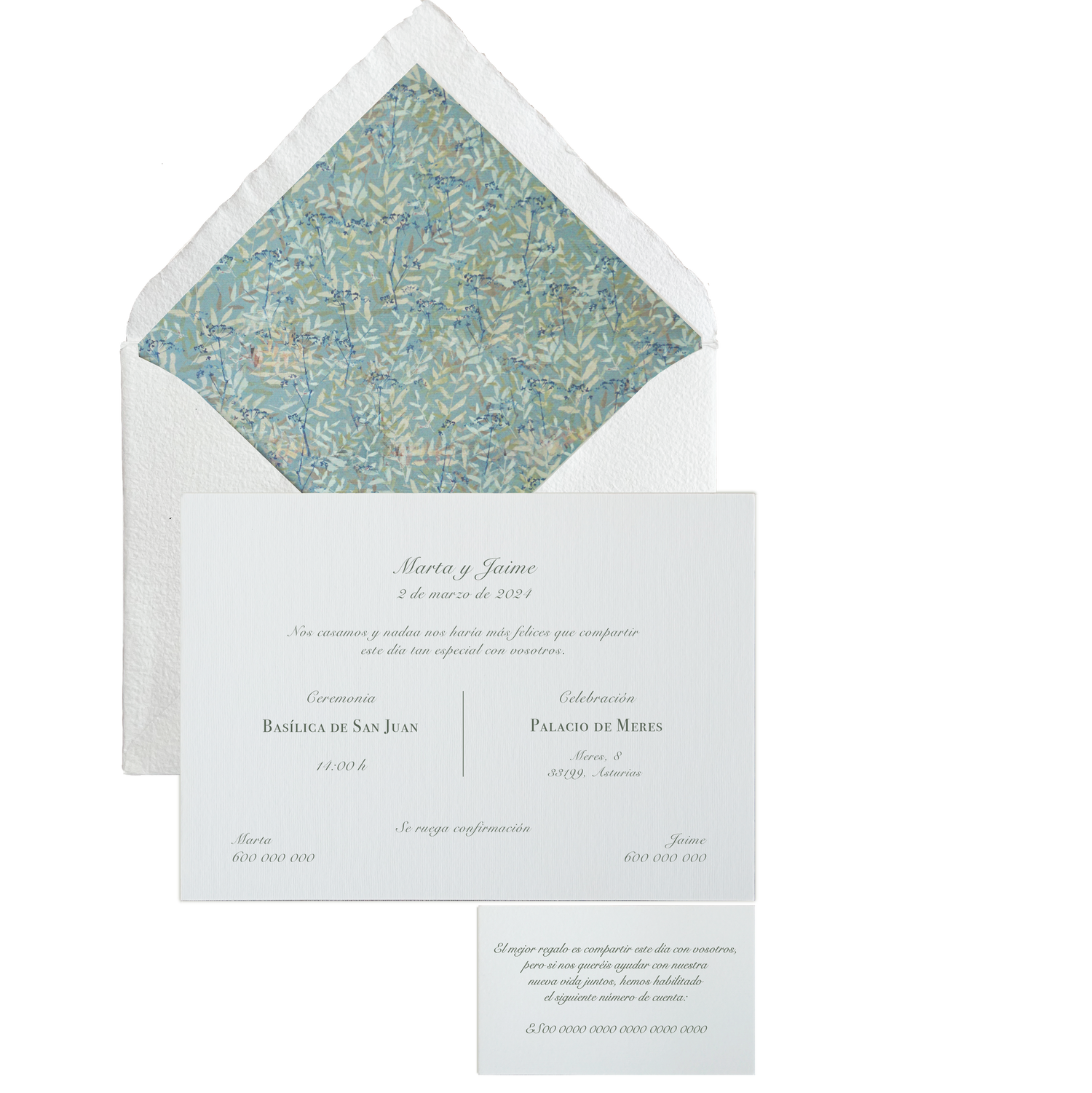 Invitación Pattern NORMANDIE OSCURO