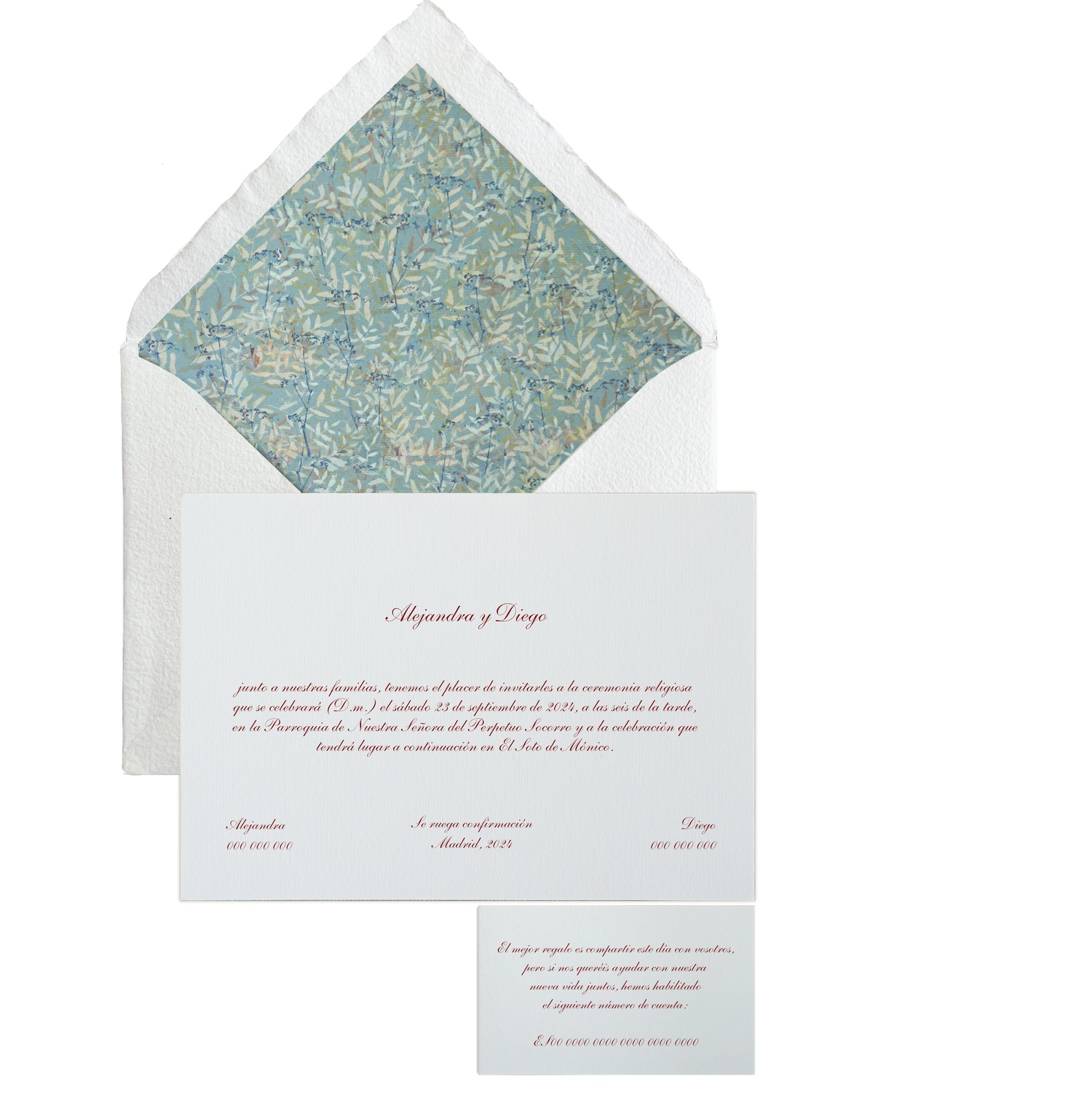 Invitación Pattern NORMANDIE OSCURO