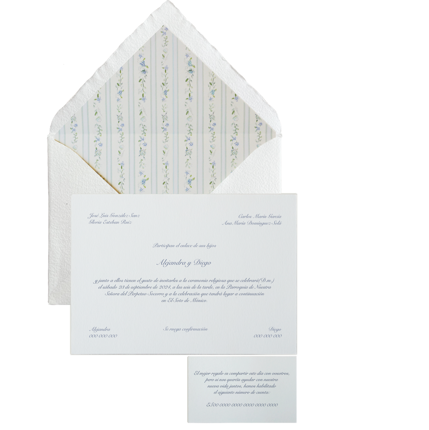 Invitación Pattern PROVENZA AZUL