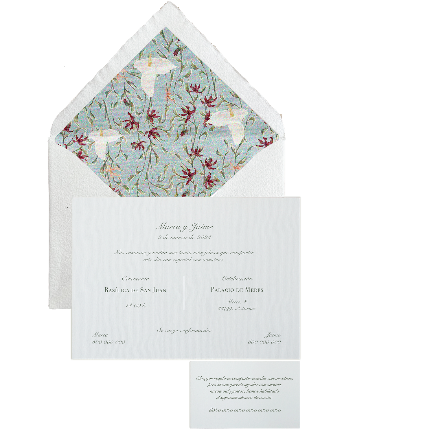 Invitación Pattern PUGLIA azul
