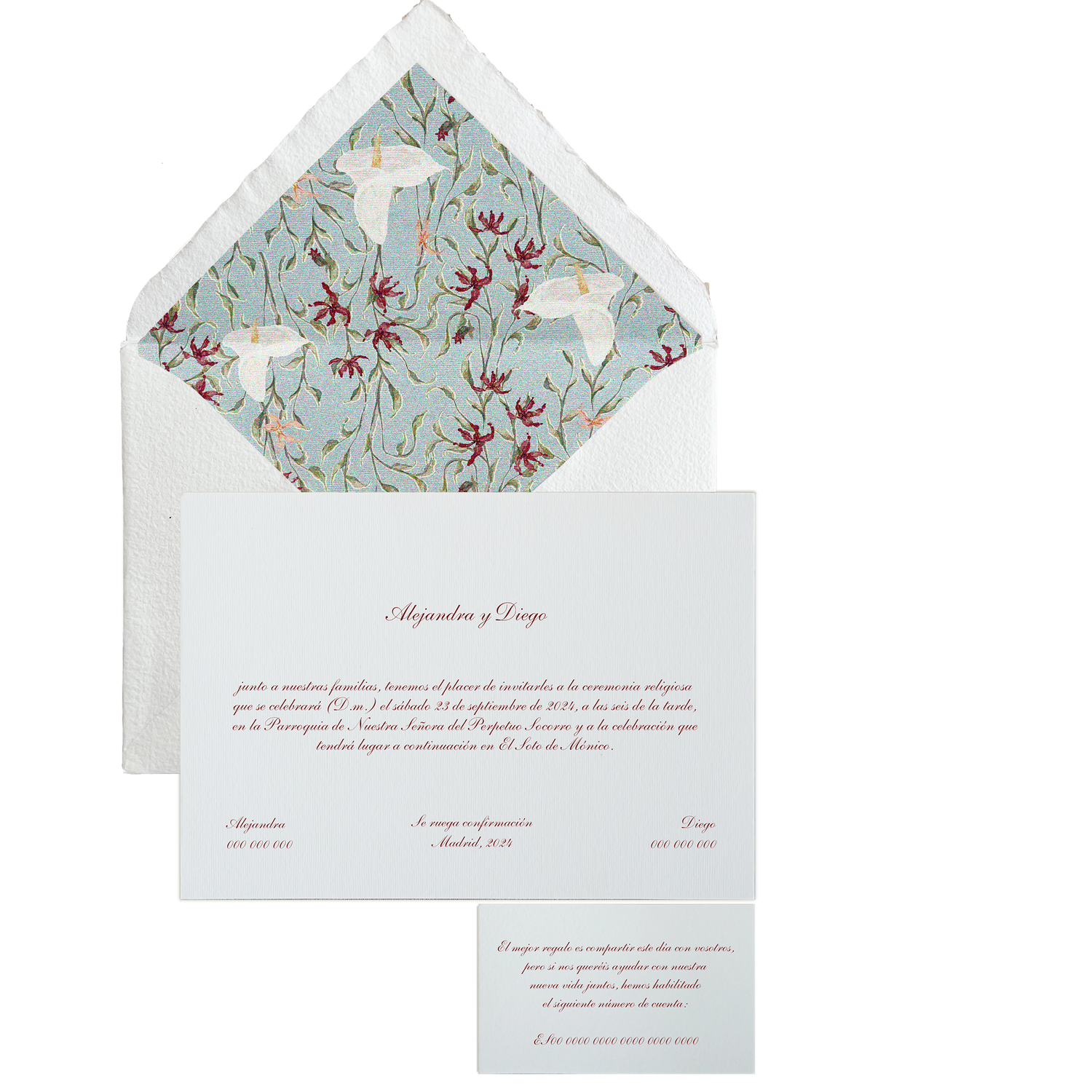 Invitación Pattern PUGLIA azul