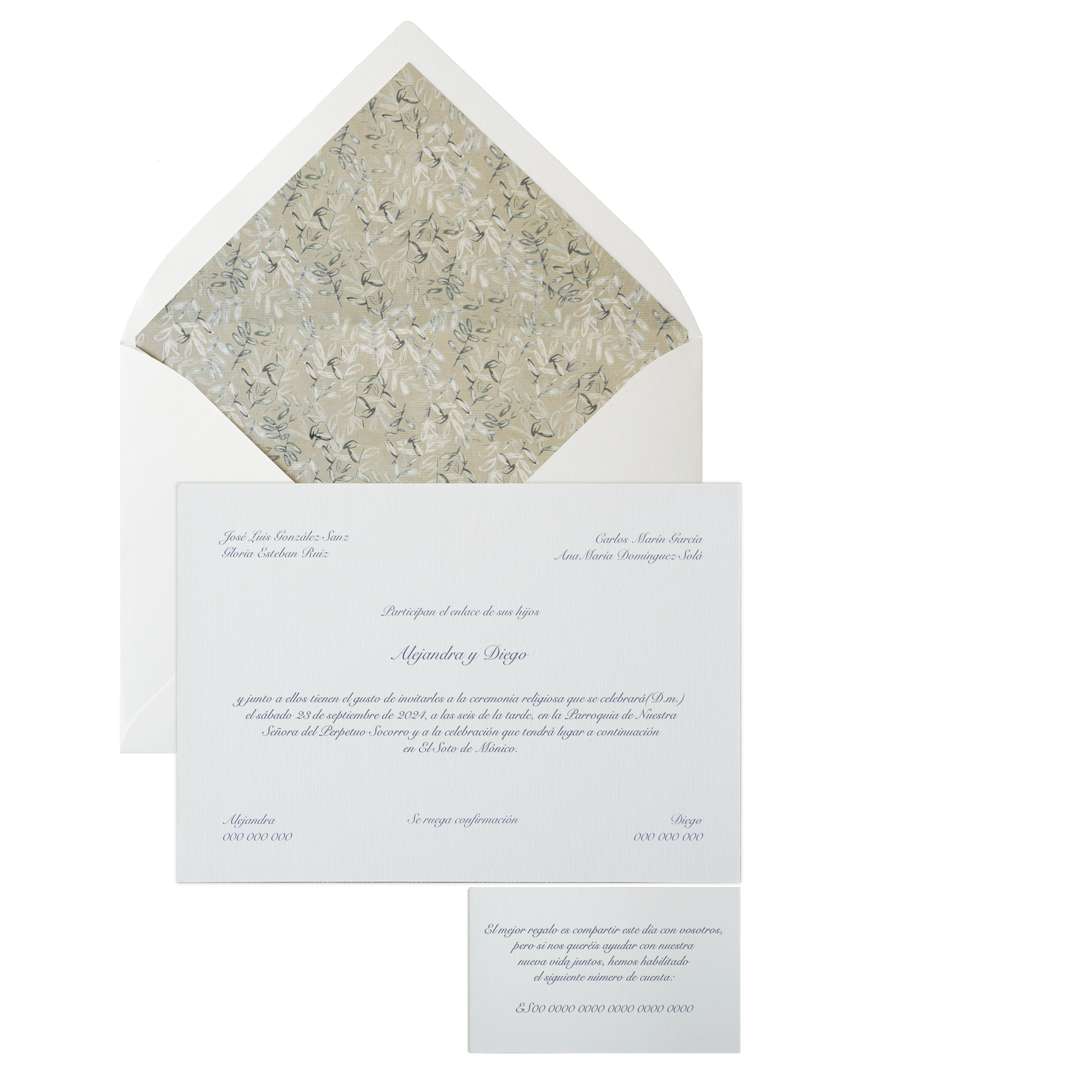 Invitación Pattern BORDEAUX OSCURO