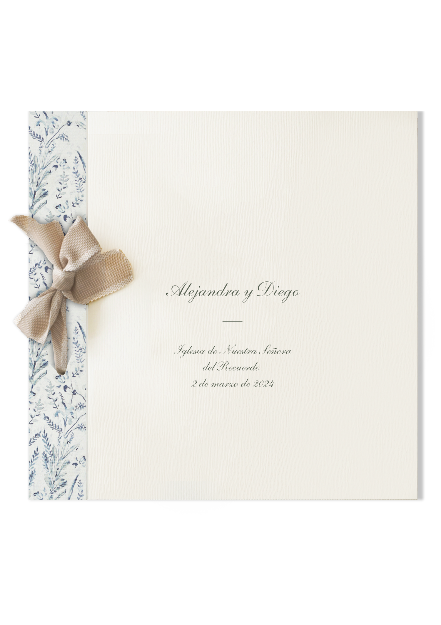 Libro de firmas Pattern BOSQUE AZUL