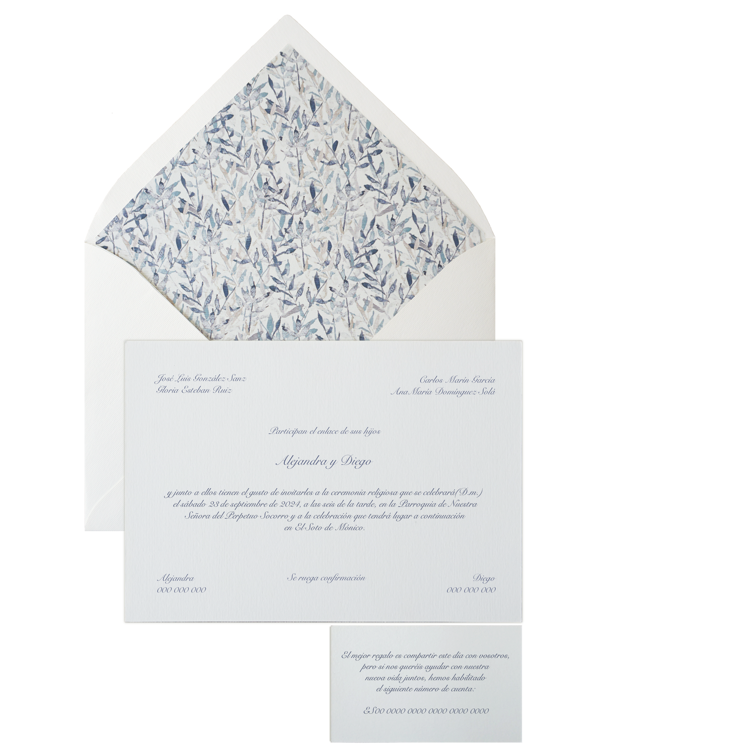 Invitación Pattern HOJAS