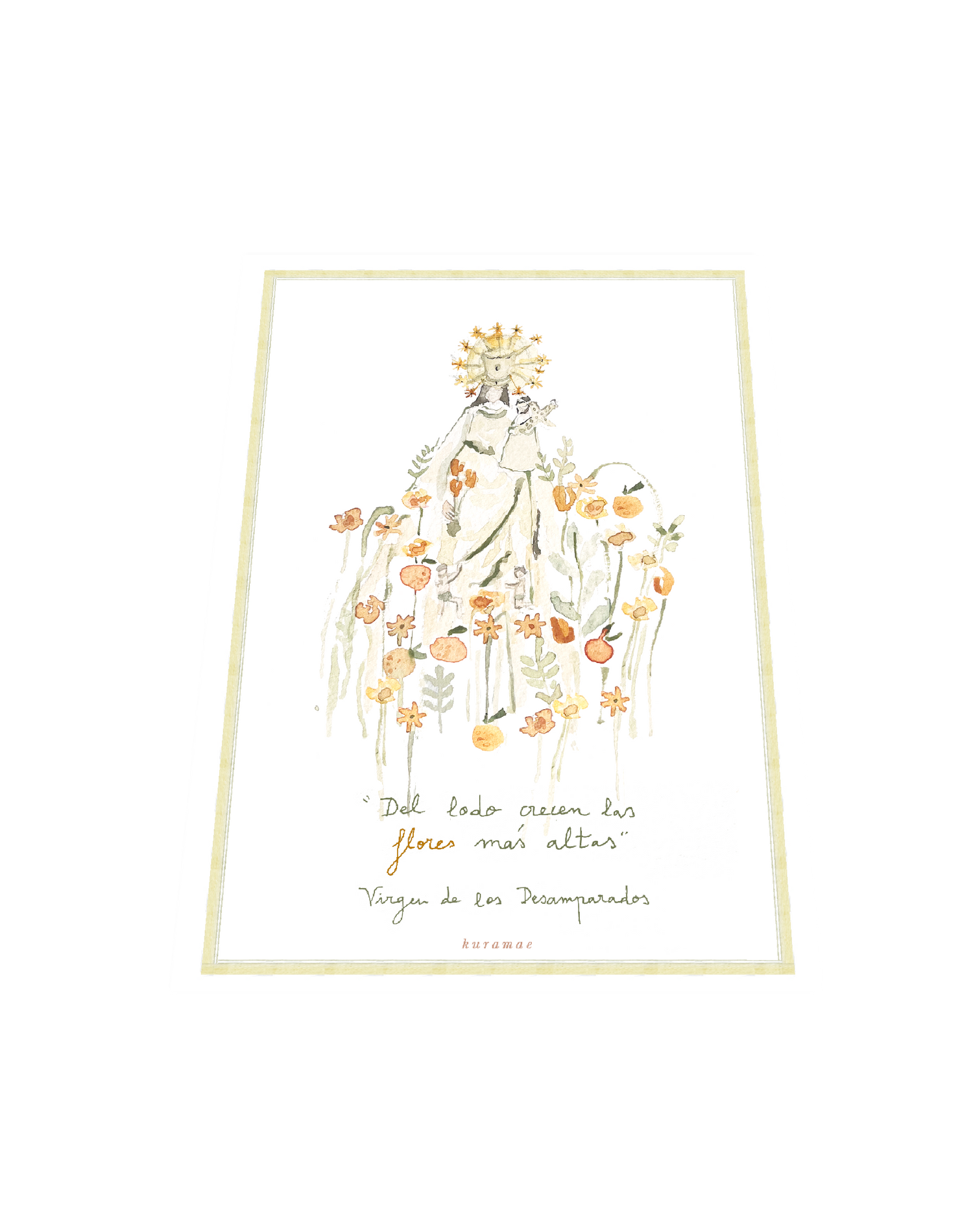 Lámina Virgen de los Desamparados