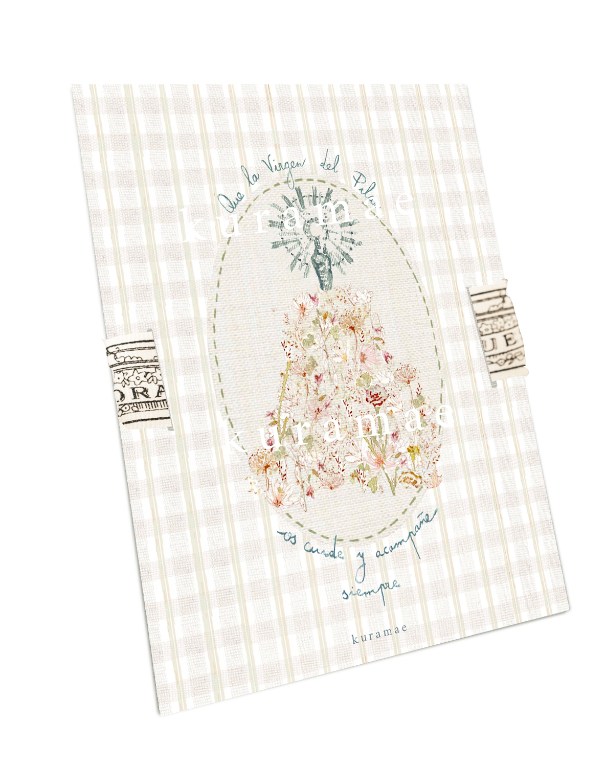 Estampa Virgen del Pilar Rayas