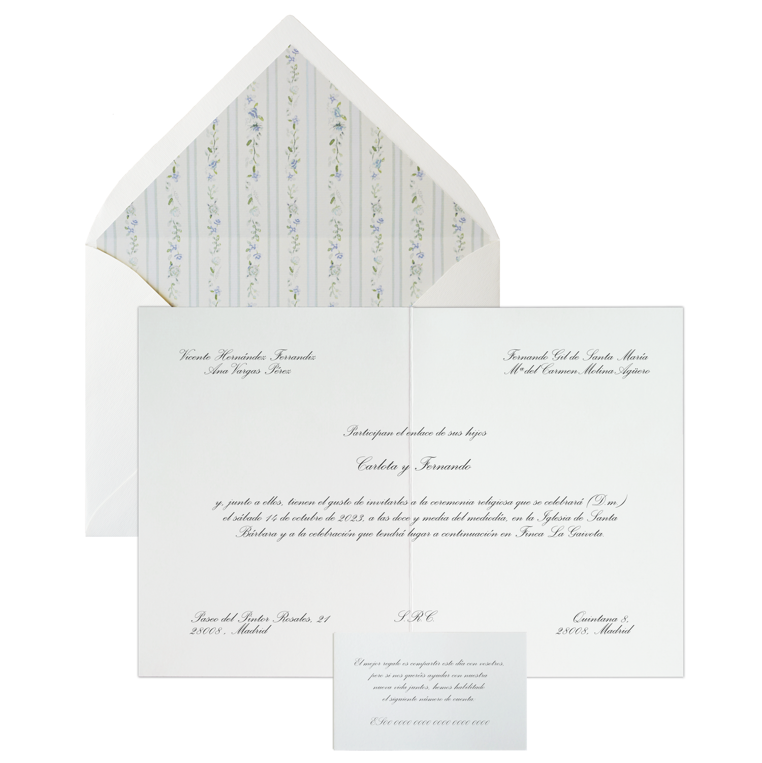 Invitación Pattern PROVENZA AZUL