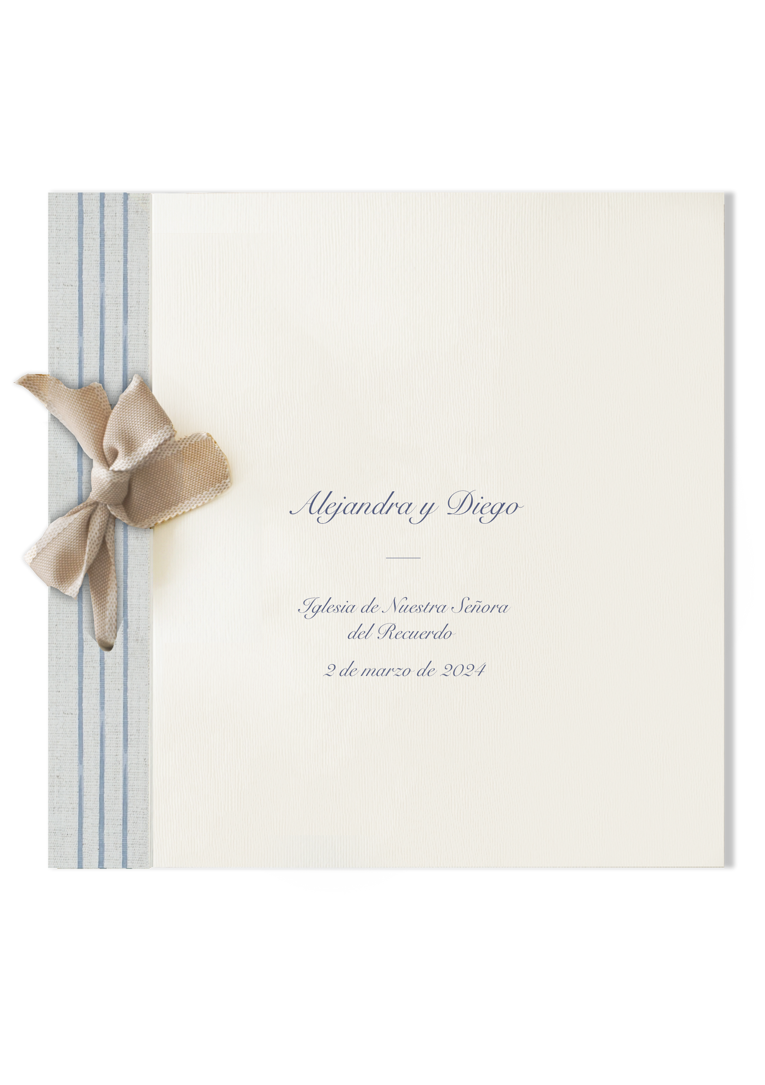 Libro de firmas Pattern RAYAS AZULES