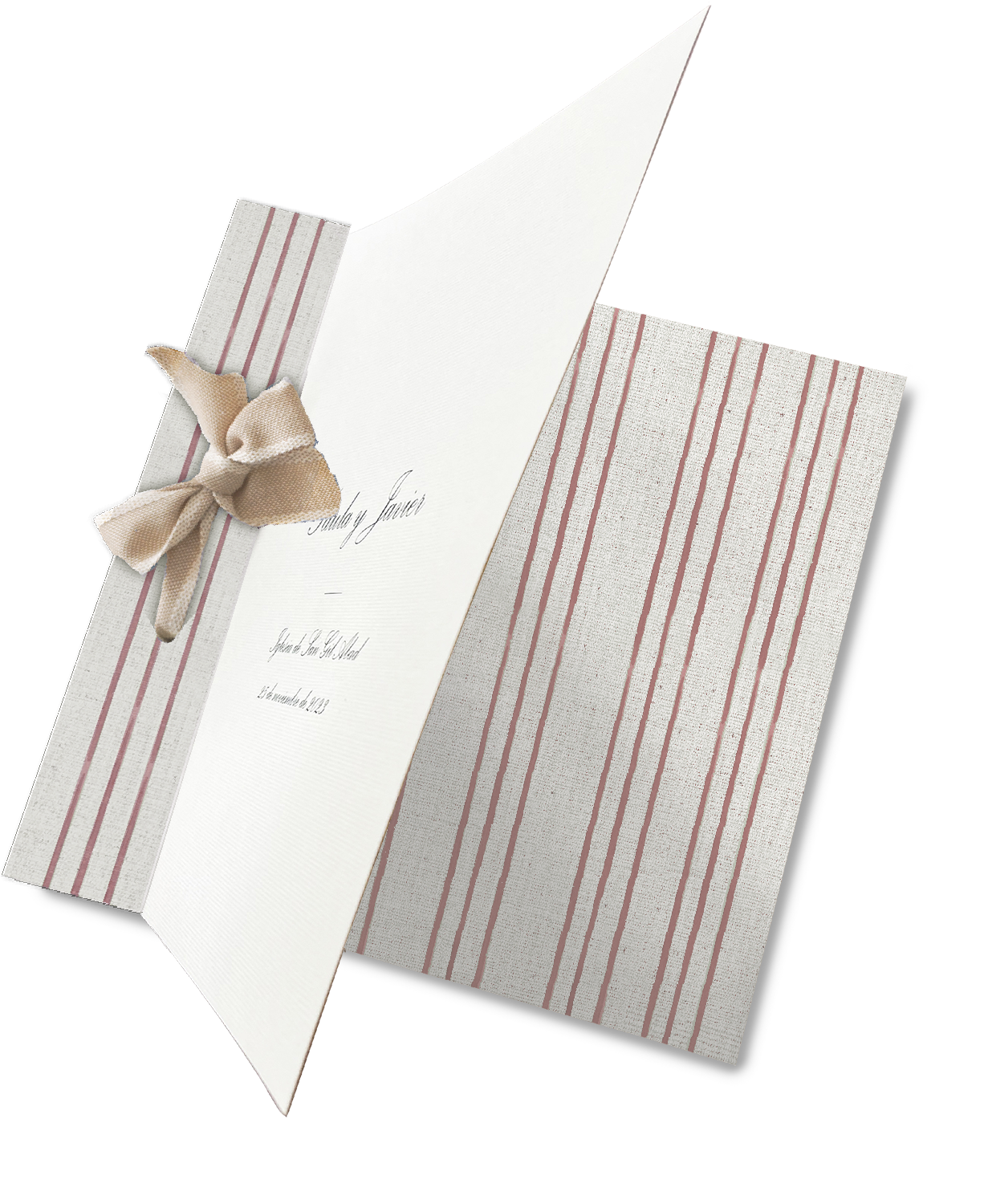 Libro de firmas Pattern RAYAS BURDEOS