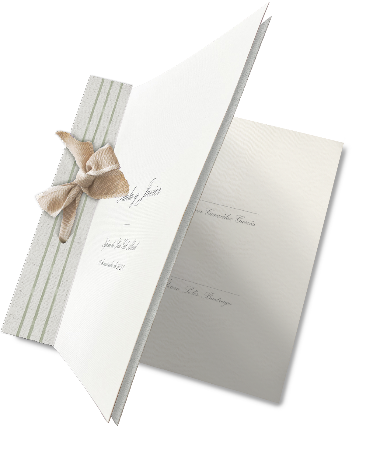 Libro de firmas Pattern RAYAS VERDES