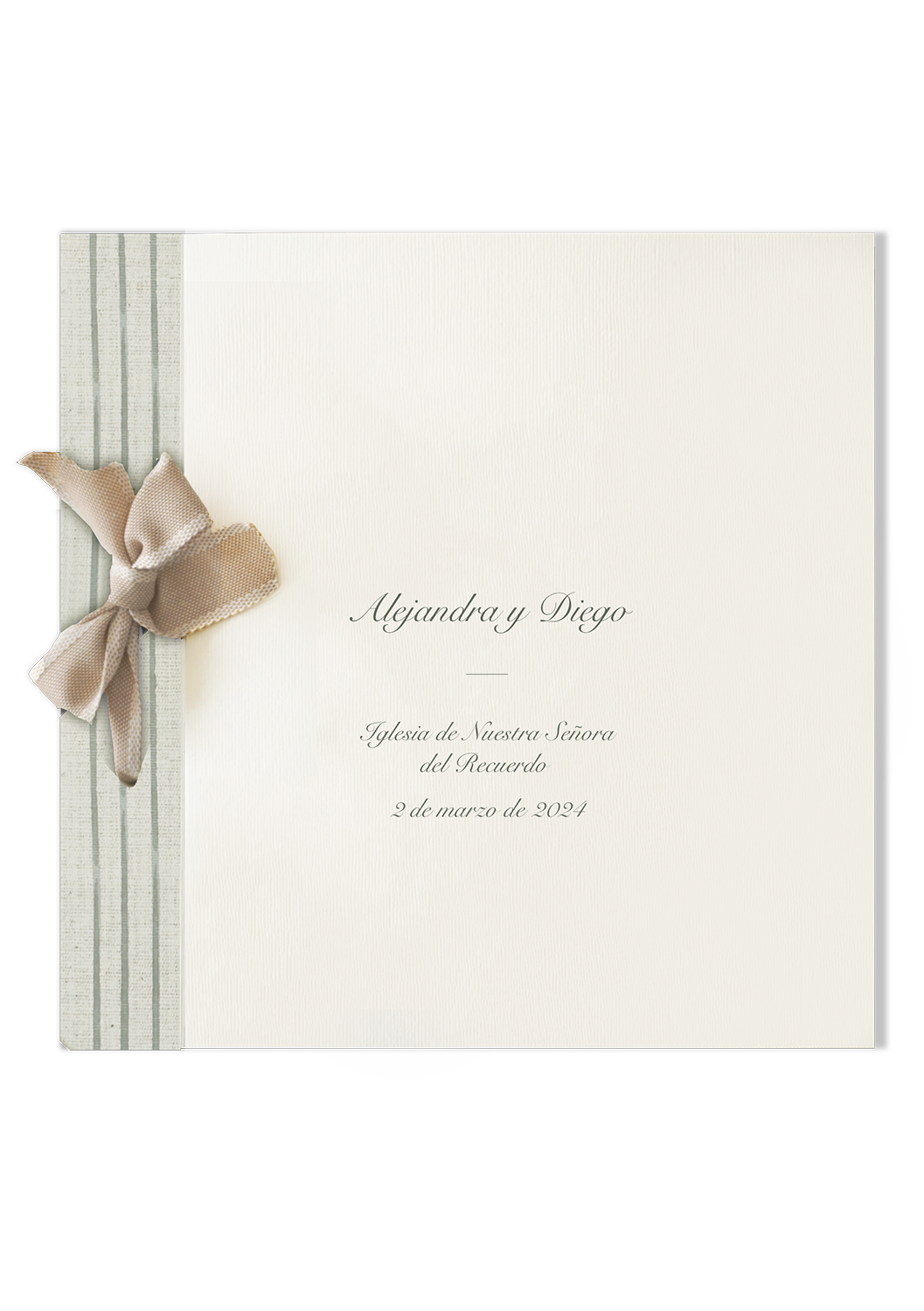 Libro de firmas Pattern RAYAS VERDES