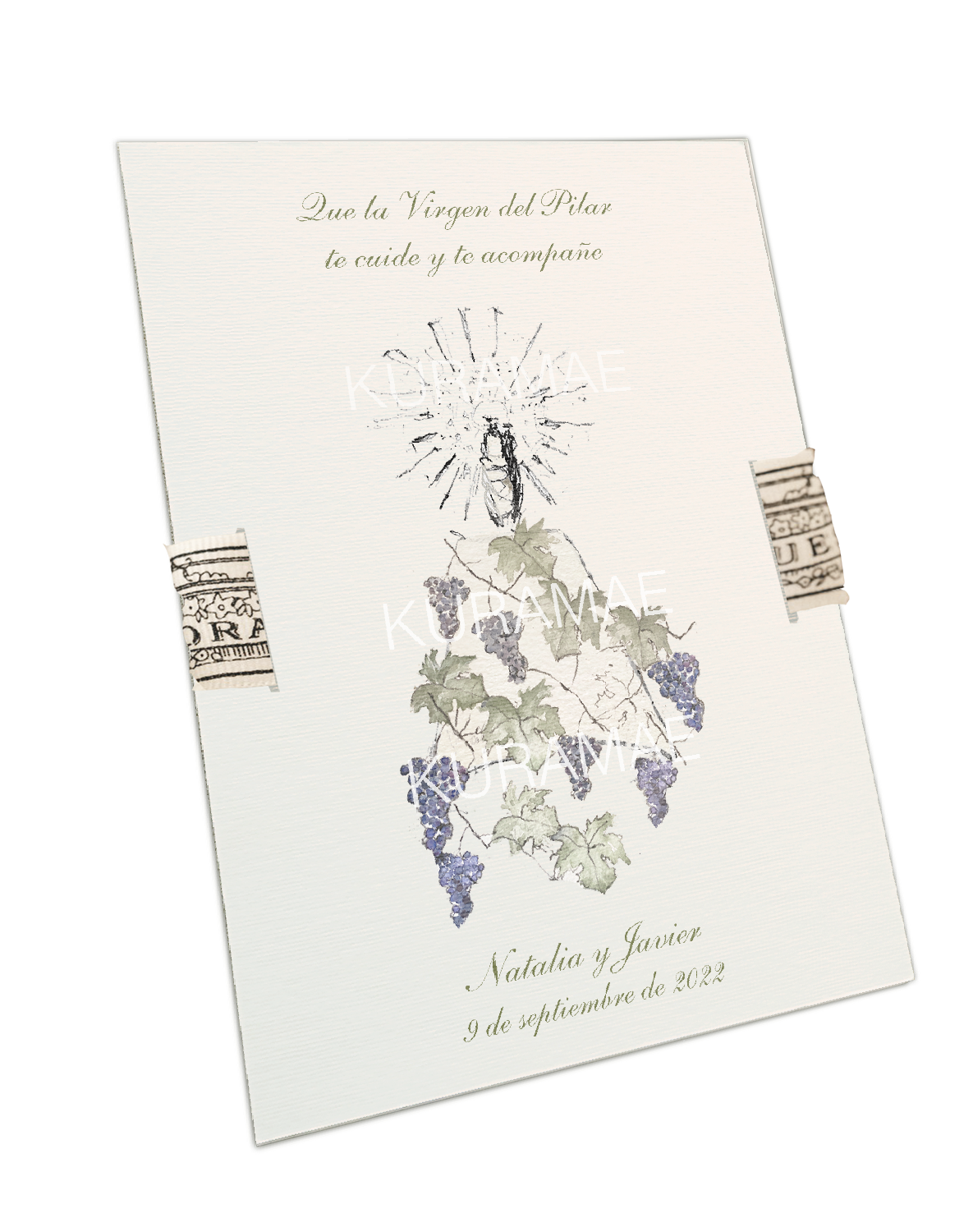 Estampa Virgen del Pilar Viña